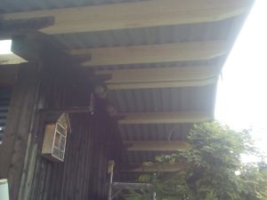 Renovation Garage – nach der Renovation, Erweiterung Dachvorsprung